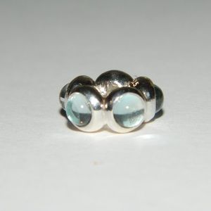 Pandora Seaside Kiss Blue Topaz Charm